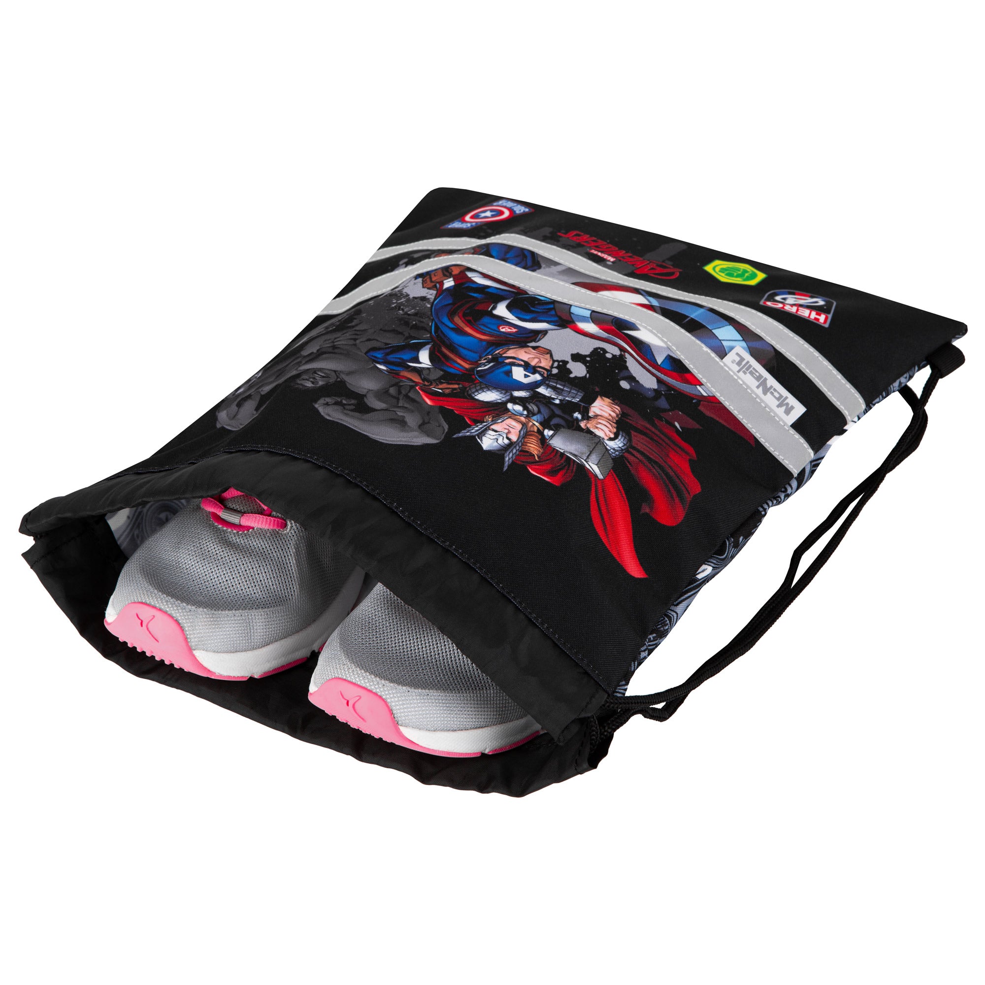 McNeill Schulranzen Perfecto Avengers 5tlg. Set – Ergonomischer Marvel ClickFlex System