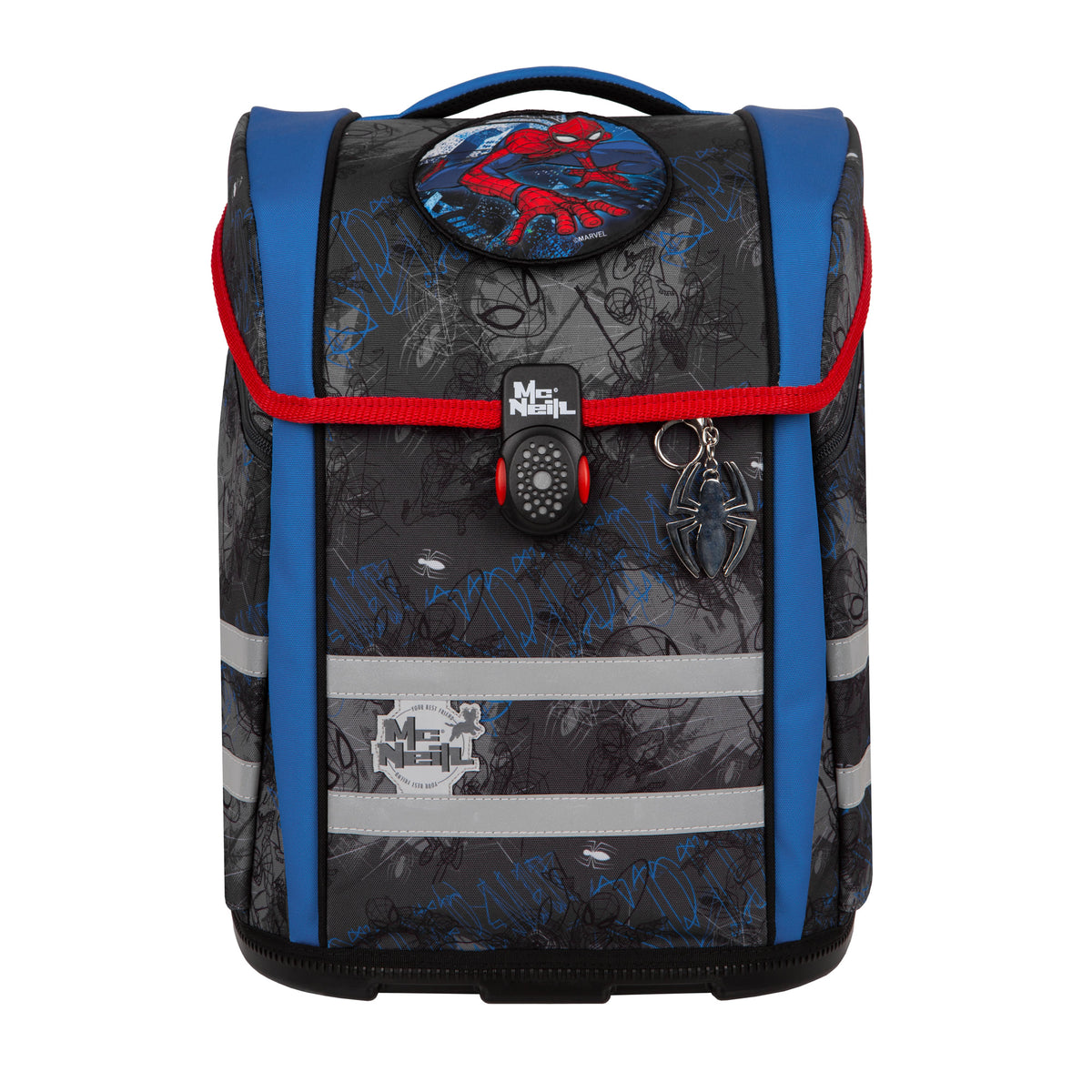 McNeill Schulranzen Perfecto Spider Man 5tlg. Set – Ergonomischer Marvel ClickFlex System