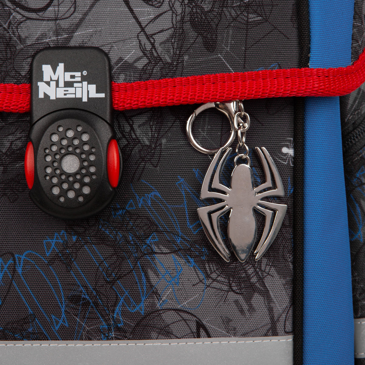 McNeill Schulranzen Perfecto Spider Man 5tlg. Set – Ergonomischer Marvel ClickFlex System