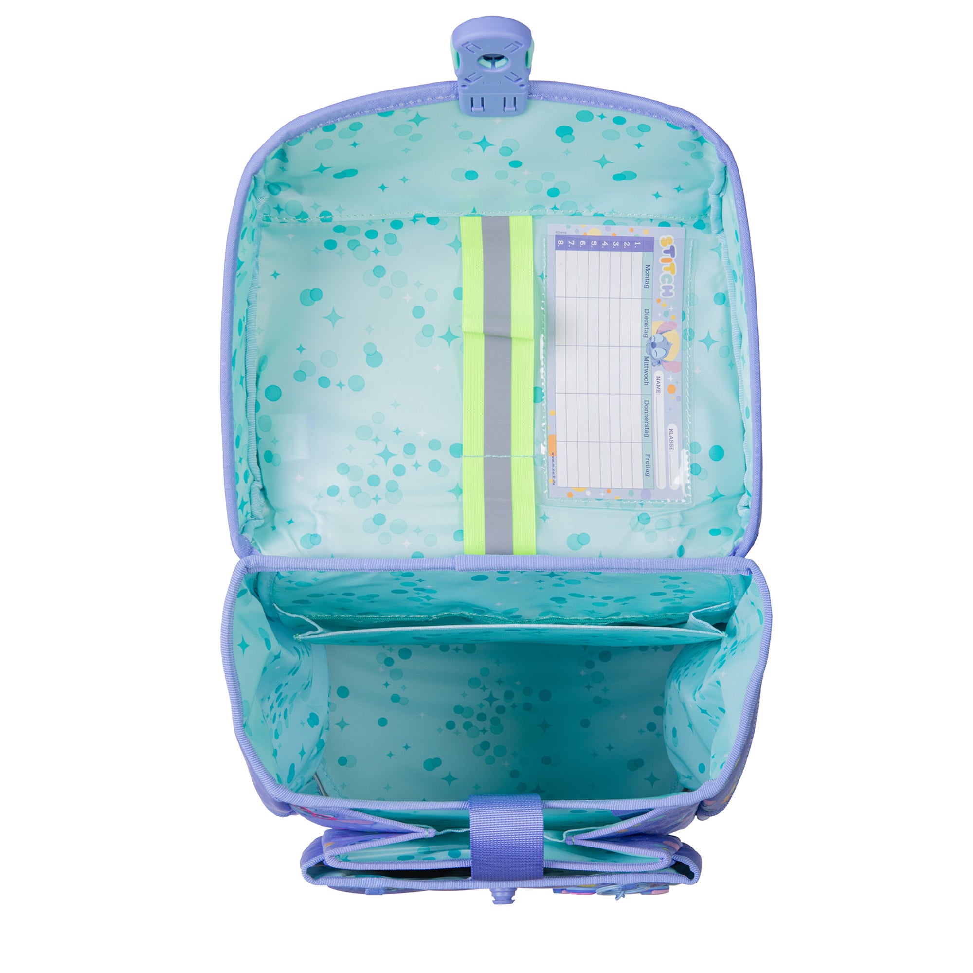McNeill Schulranzen Perfecto Stitch 5tlg. Set – Ergonomischer Disney ClickFlex System