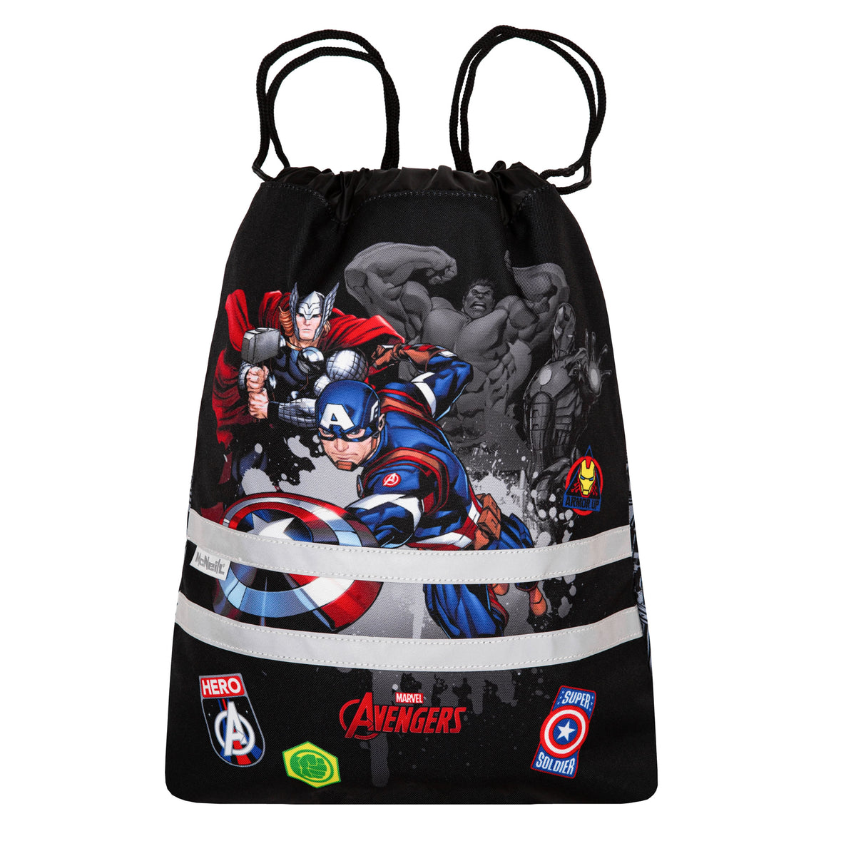McNeill Teneris Avengers Schulranzen 4tlg. Set – Marvel Air-Flow