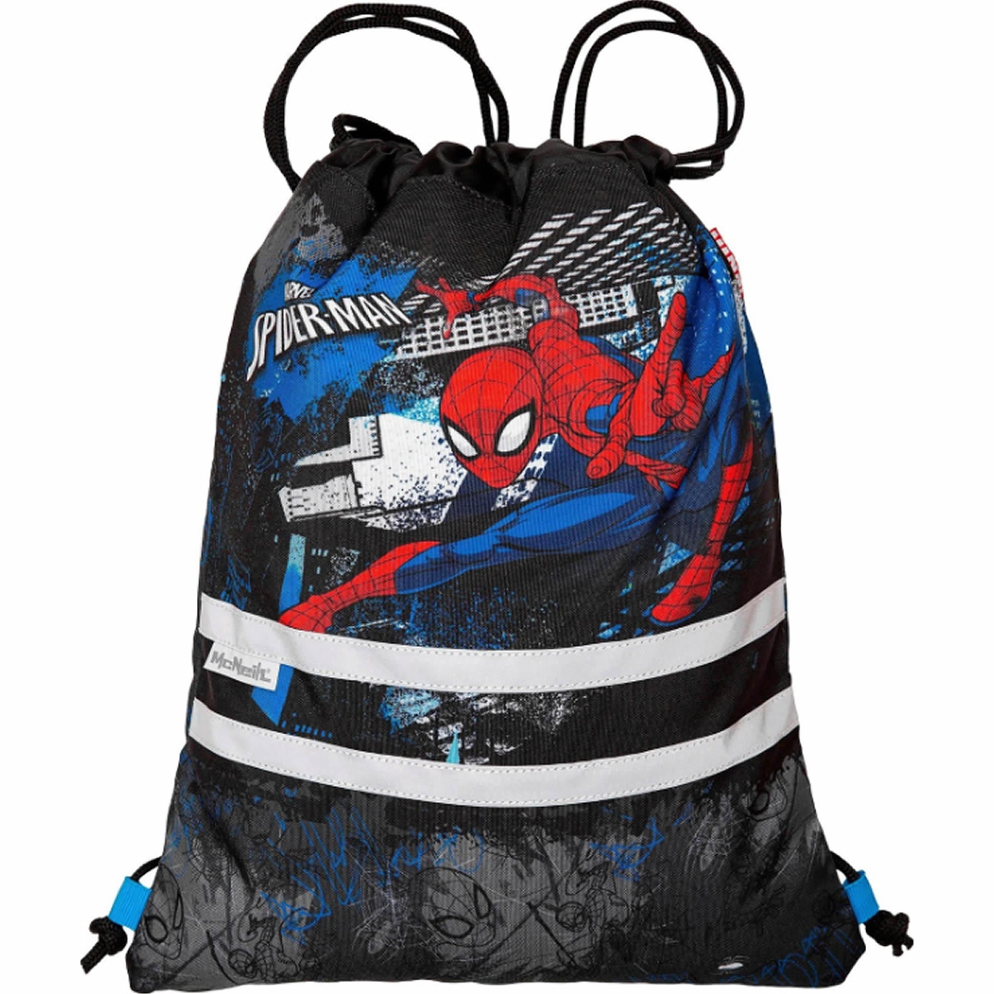 McNeill Teneris Spider Man Schulranzen 4tlg. Set – Air-Flow Rückensystem
