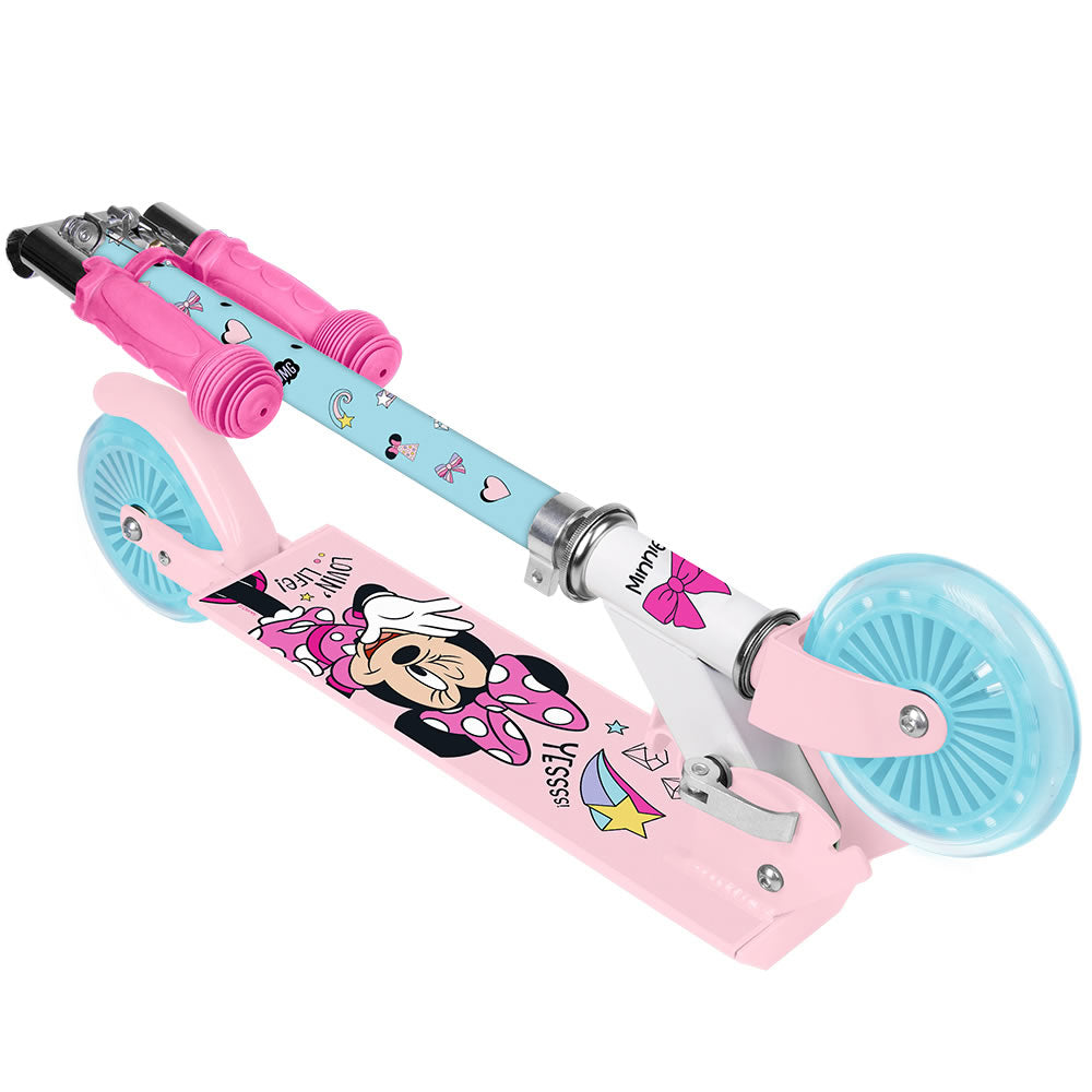 Minnie Maus Roller Scooter Kinderroller mit Bremse Klappbar 120mm