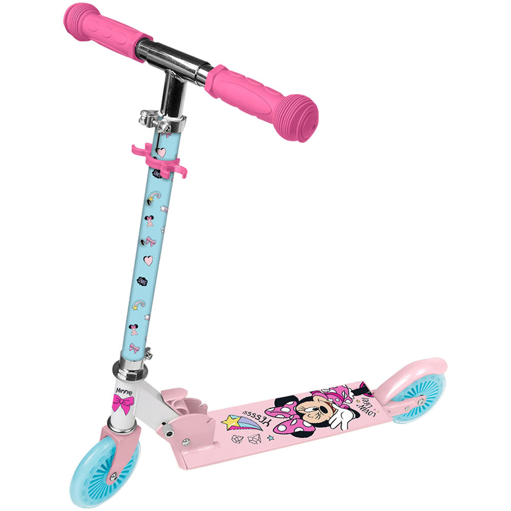 Minnie Maus Roller Scooter Kinderroller mit Bremse Klappbar 120mm