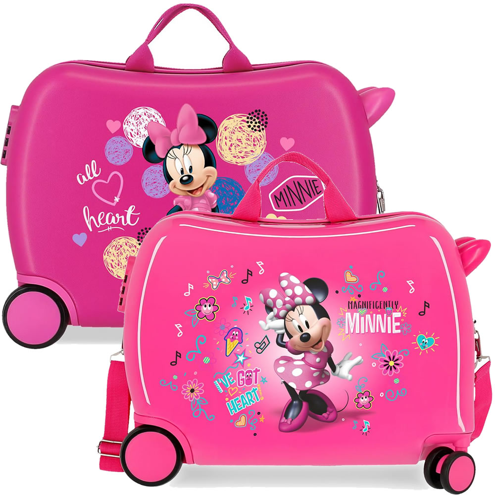 Minnie Maus Sitzkoffer Kinder Hartschalen Koffer Joumma Bags 34 Liter