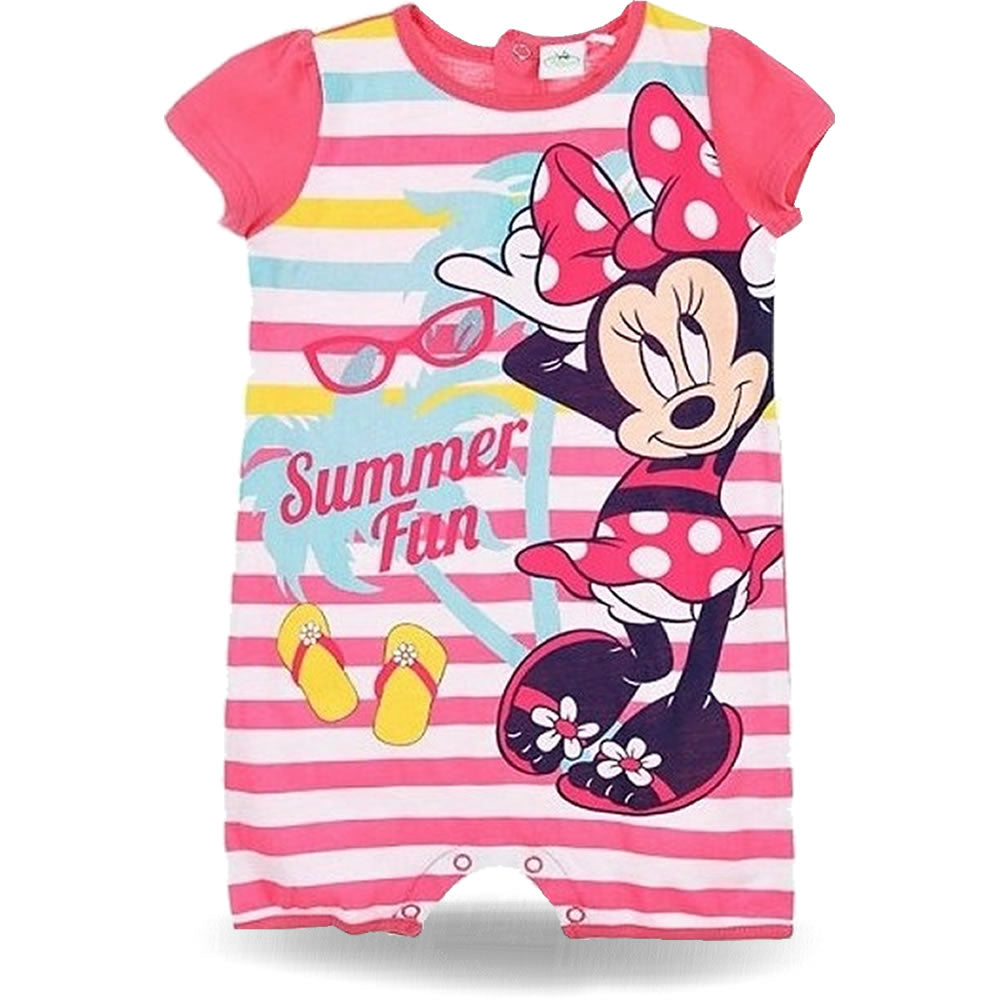 Minnie Mouse Two Piece Baby Set Overall Dress Girls