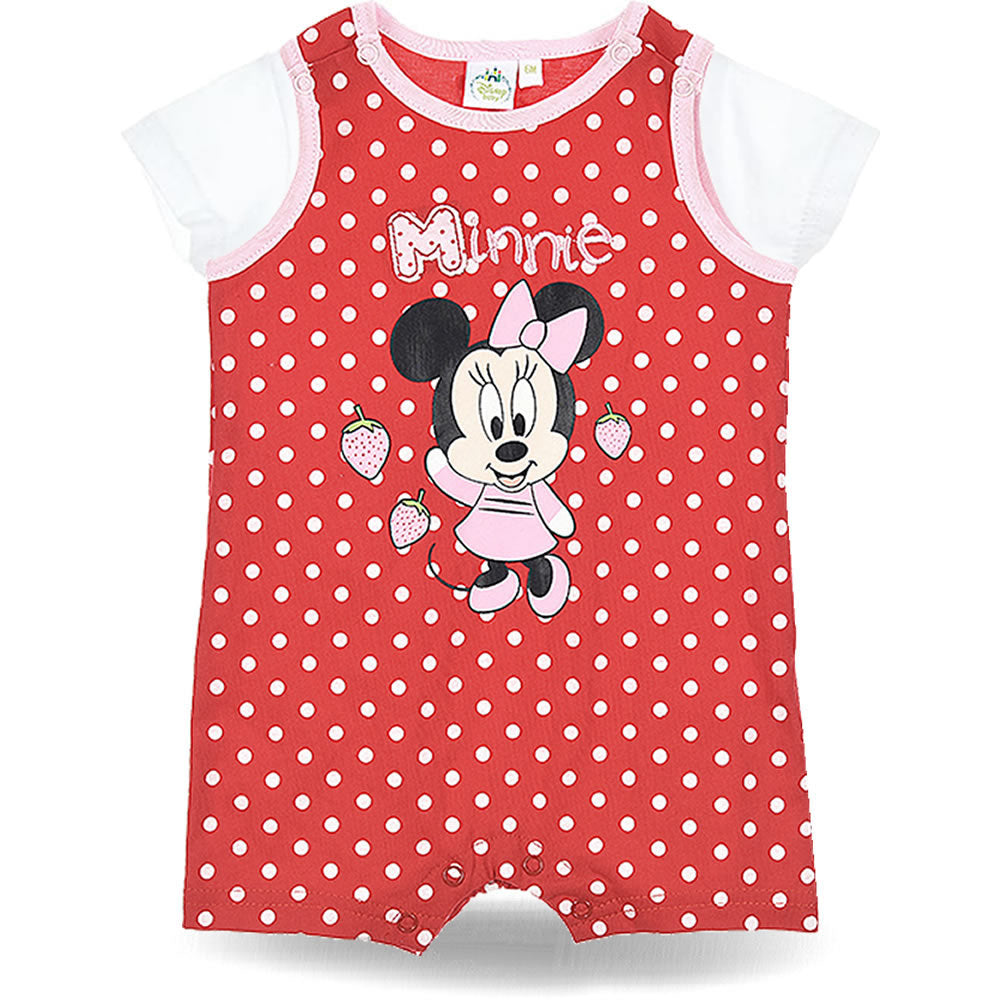 Minnie Mouse Two Piece Baby Set Overall Dress Girls