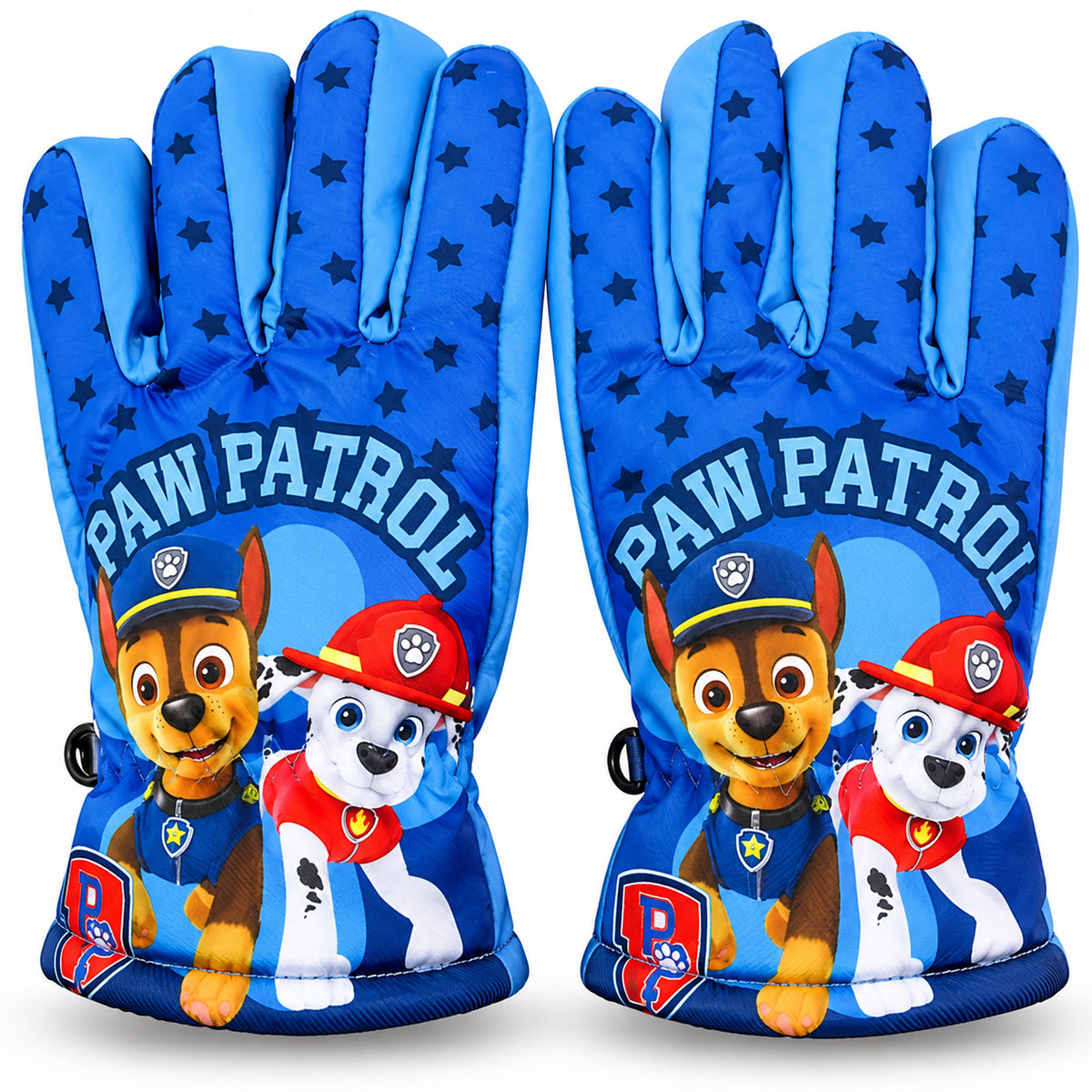 Paw Patrol Chase & Marshall Kinder Winterhandschuhe Blau – warm gefüttert
