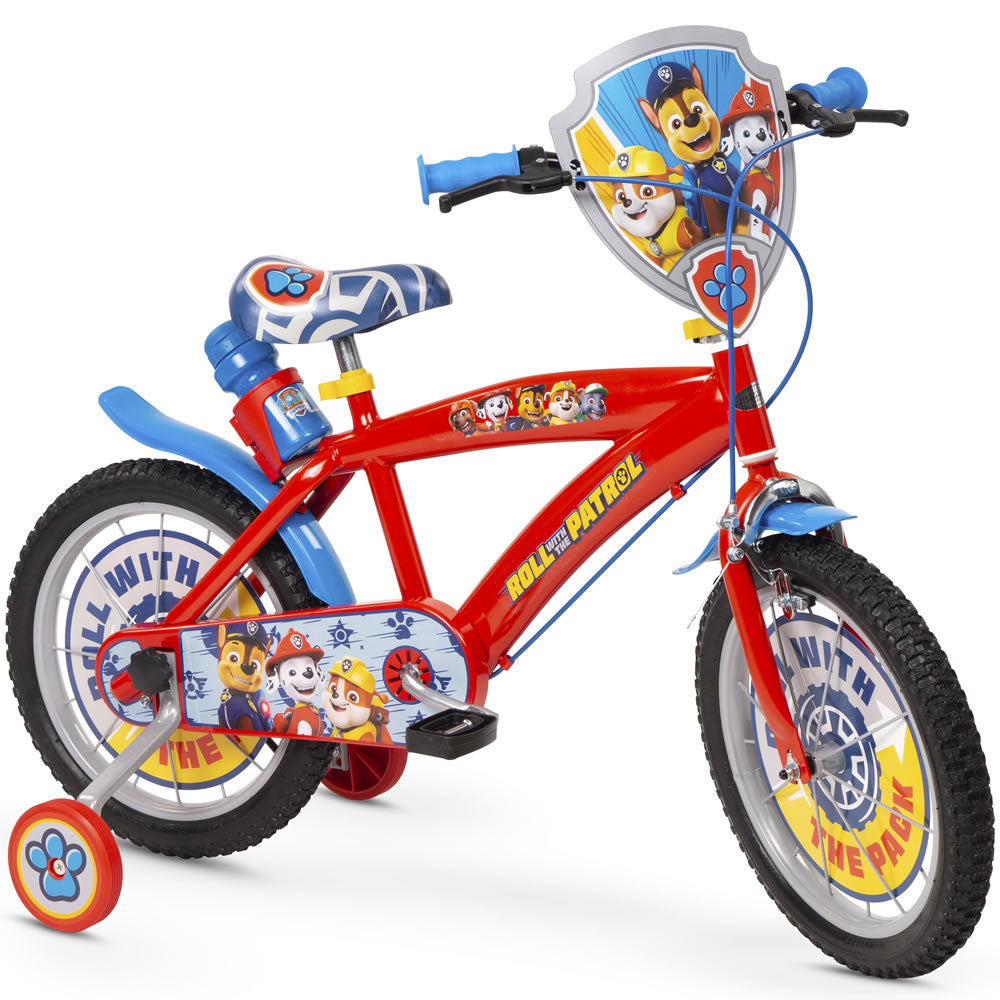 popal kinderfahrrad 12 zoll Paw Patrol Jungenfahrrad 12–16 Zoll – Rot Blau mit Zubehör