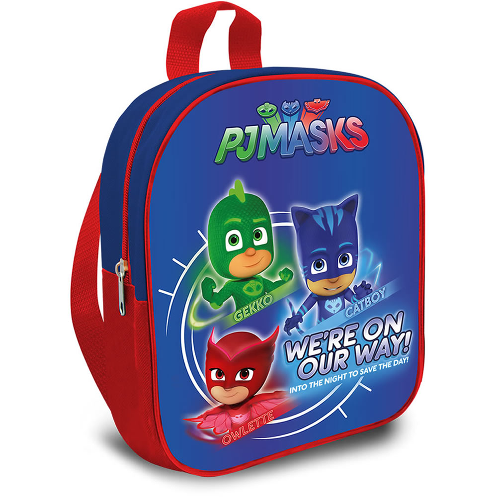 PJ Masks Kinderrucksack 25 cm – Catboy, Gekko & Eulette Blau Rot