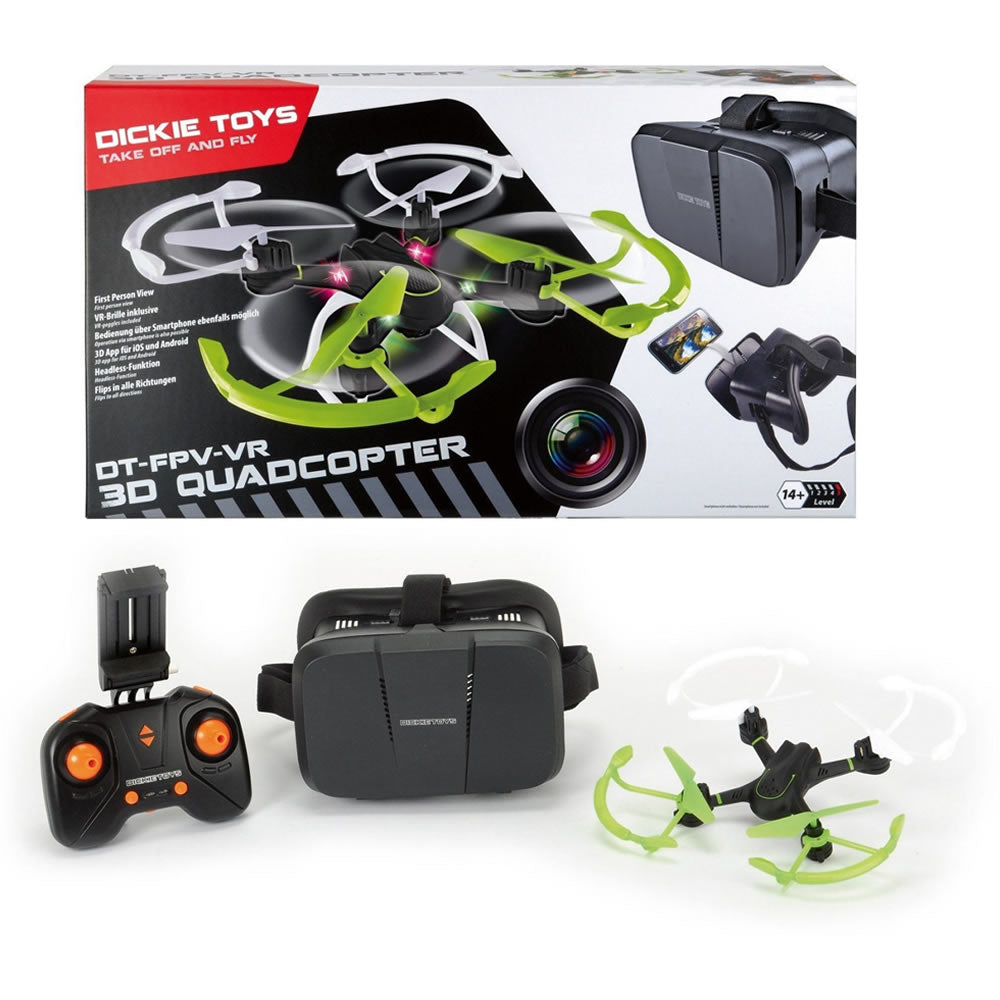 Dickie Toys Drohne 3D-Modus mit VR-Brille Quadcopter