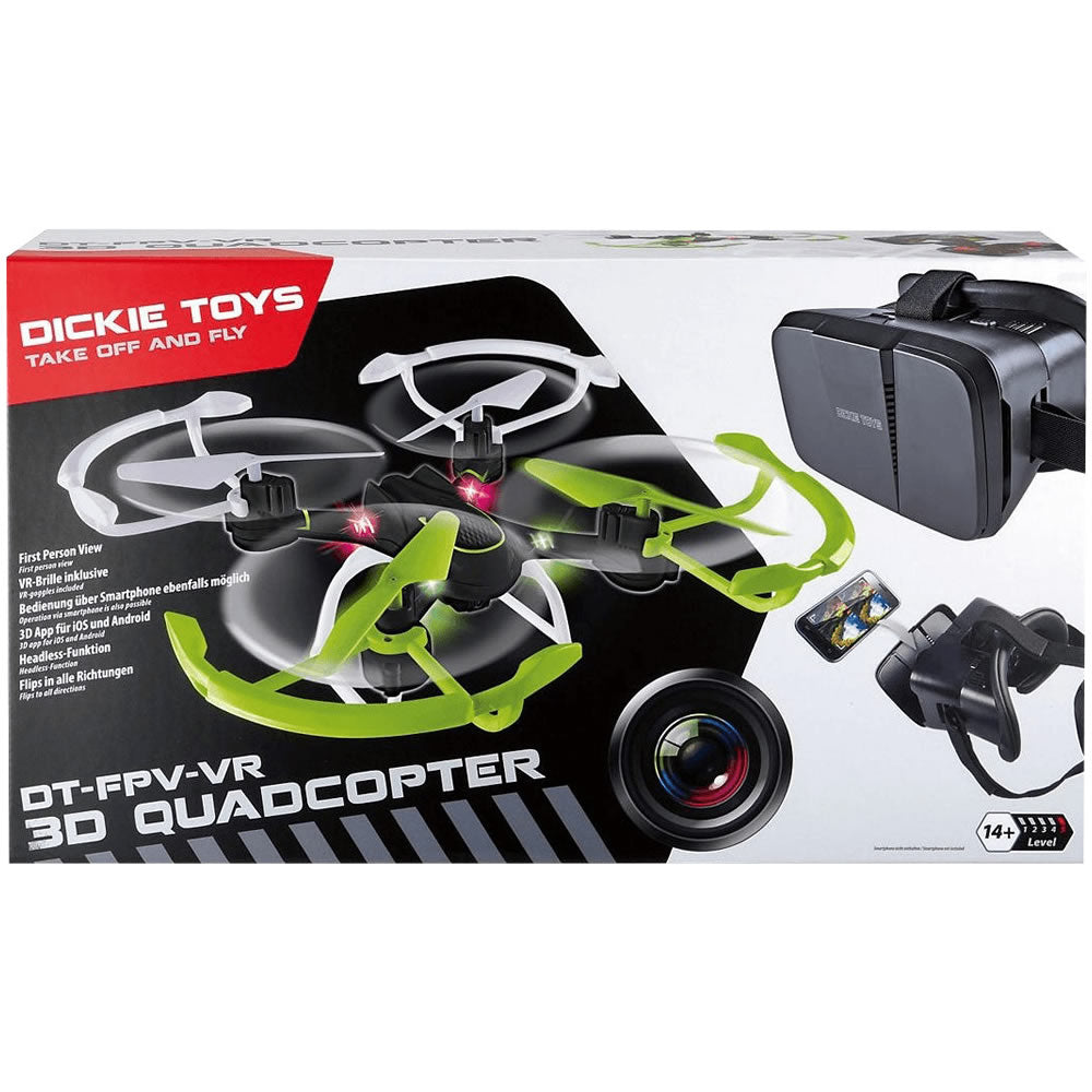 Dickie Toys Drohne 3D-Modus mit VR-Brille Quadcopter