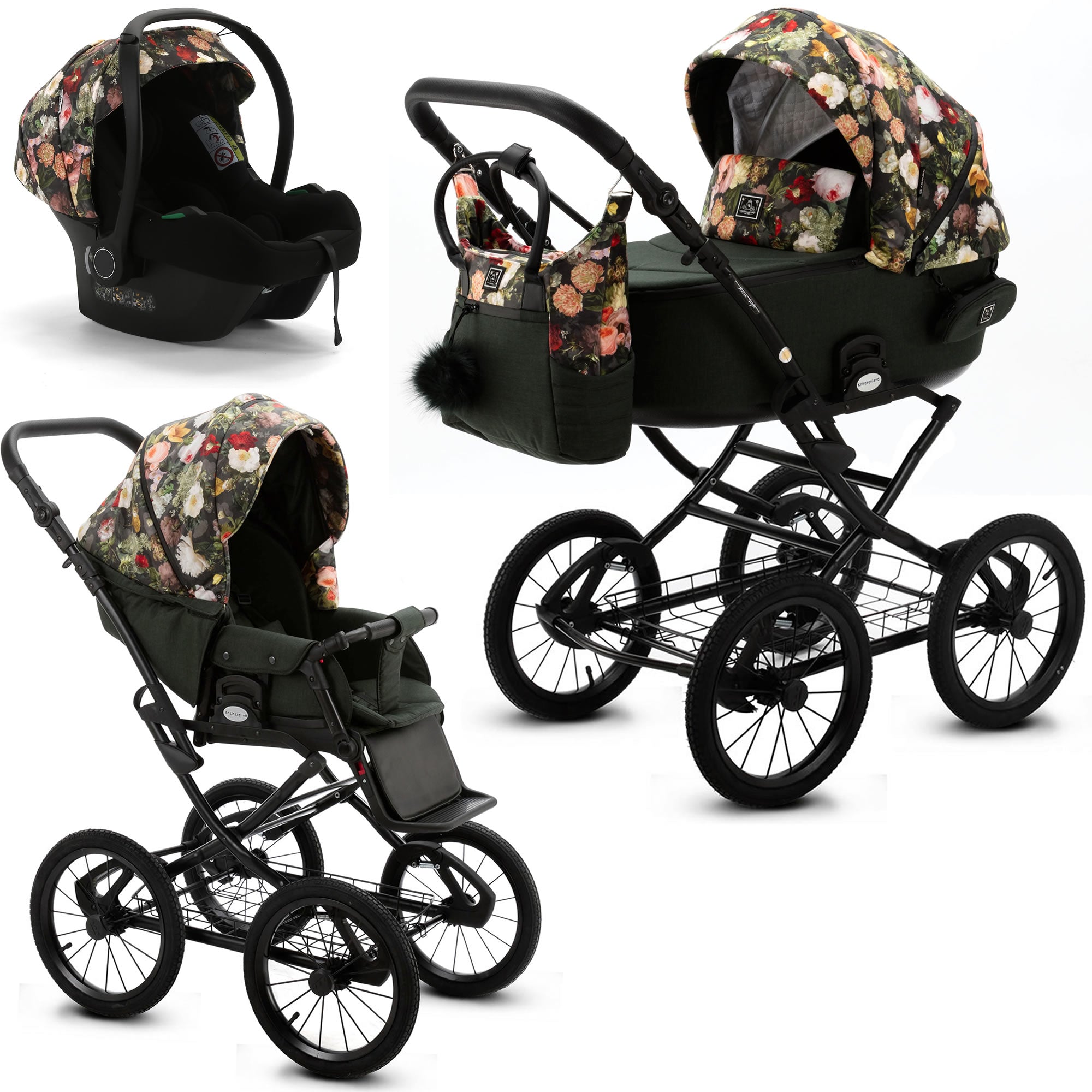 Knirpsenland Retro Kinderwagen Flowers