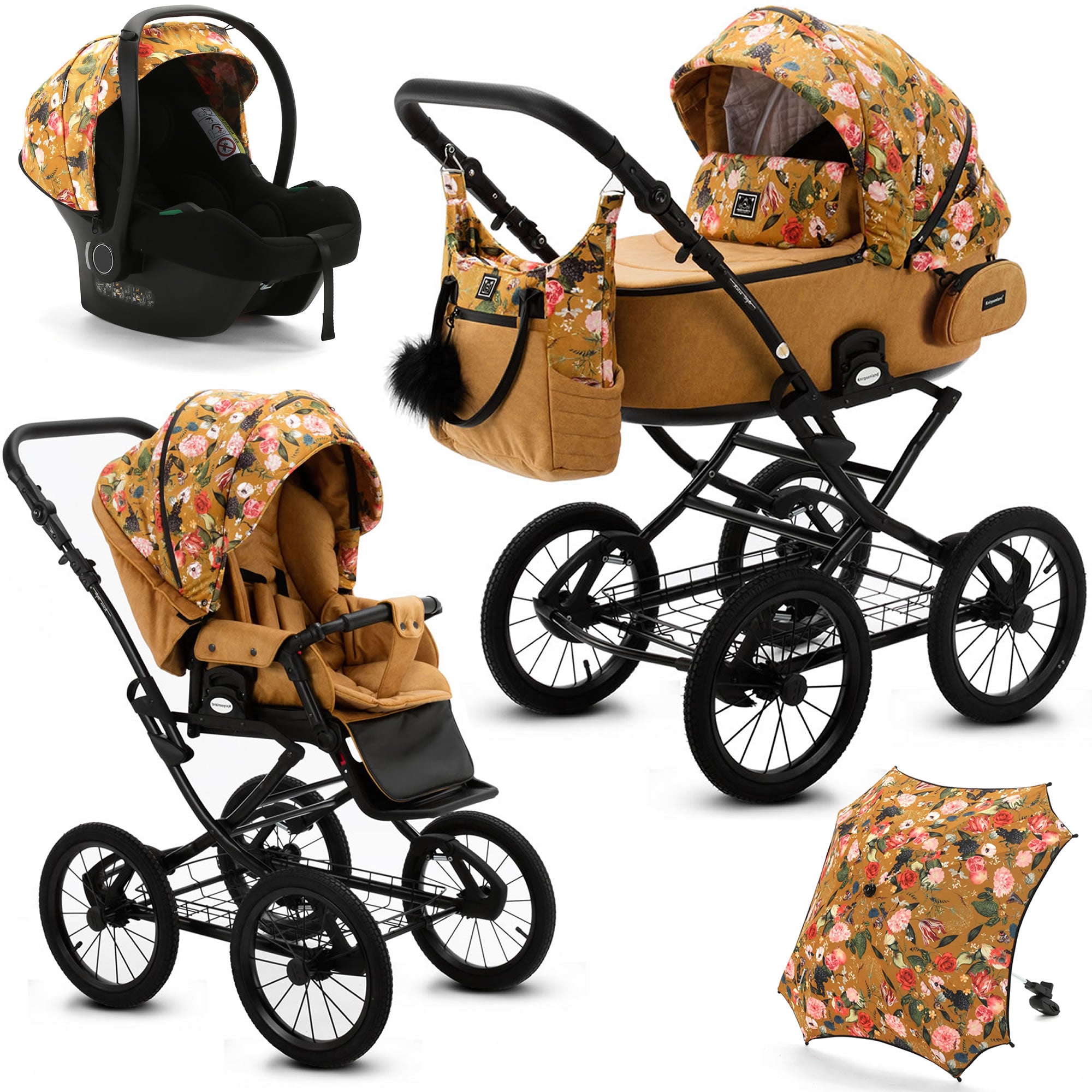 Knirpsenland Retro Kinderwagen Flowers