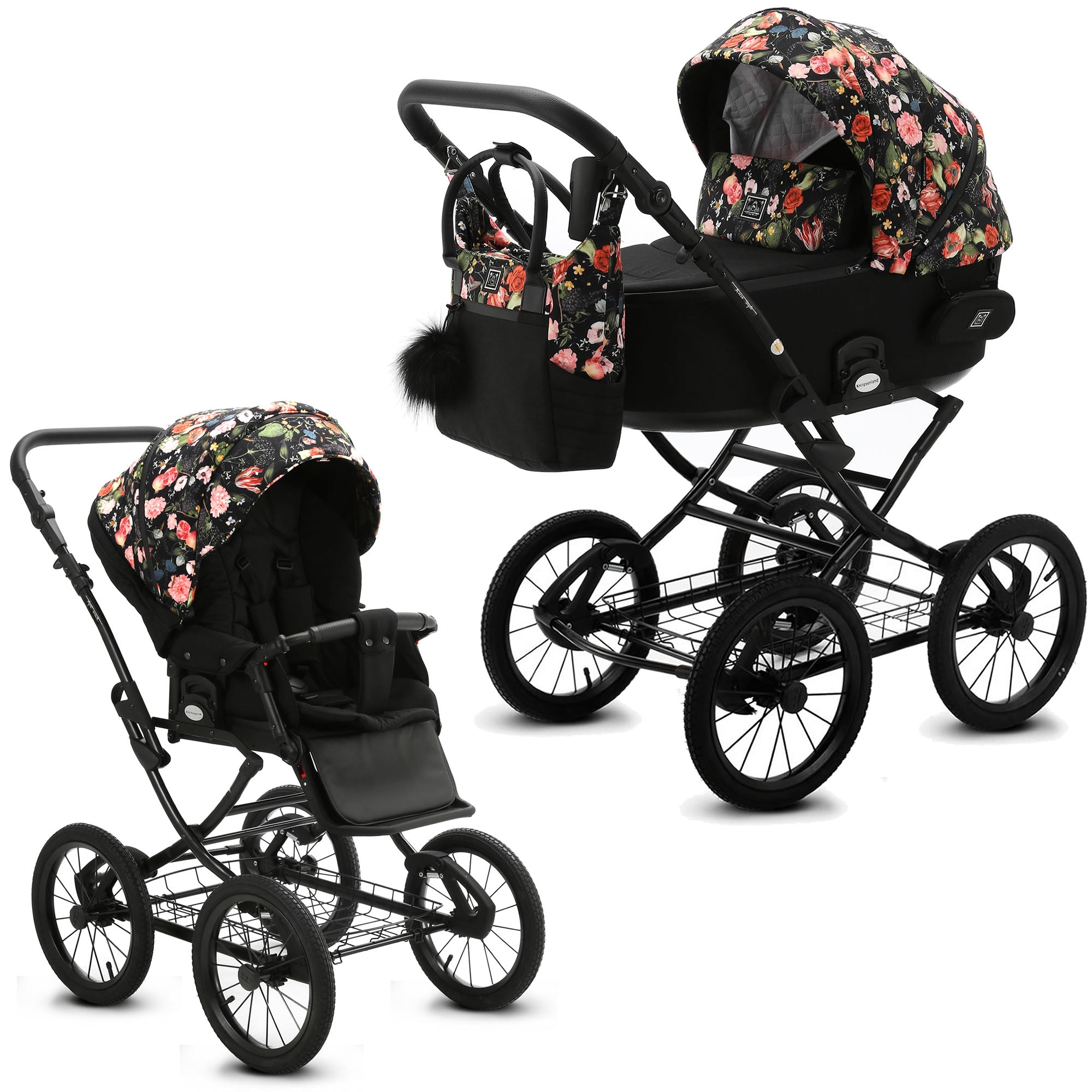 Knirpsenland Retro Kinderwagen Flowers