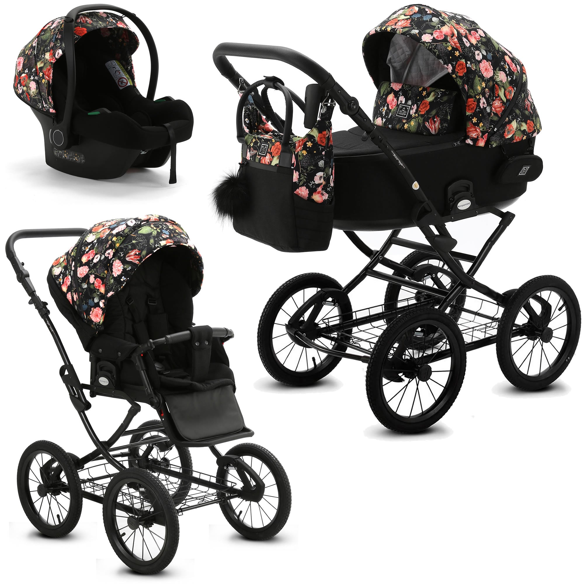 Knirpsenland Retro Kinderwagen Flowers