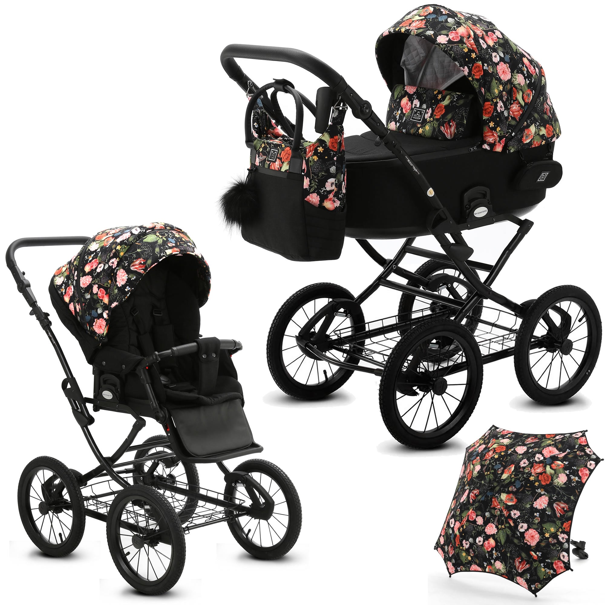 Knirpsenland Retro Kinderwagen Flowers