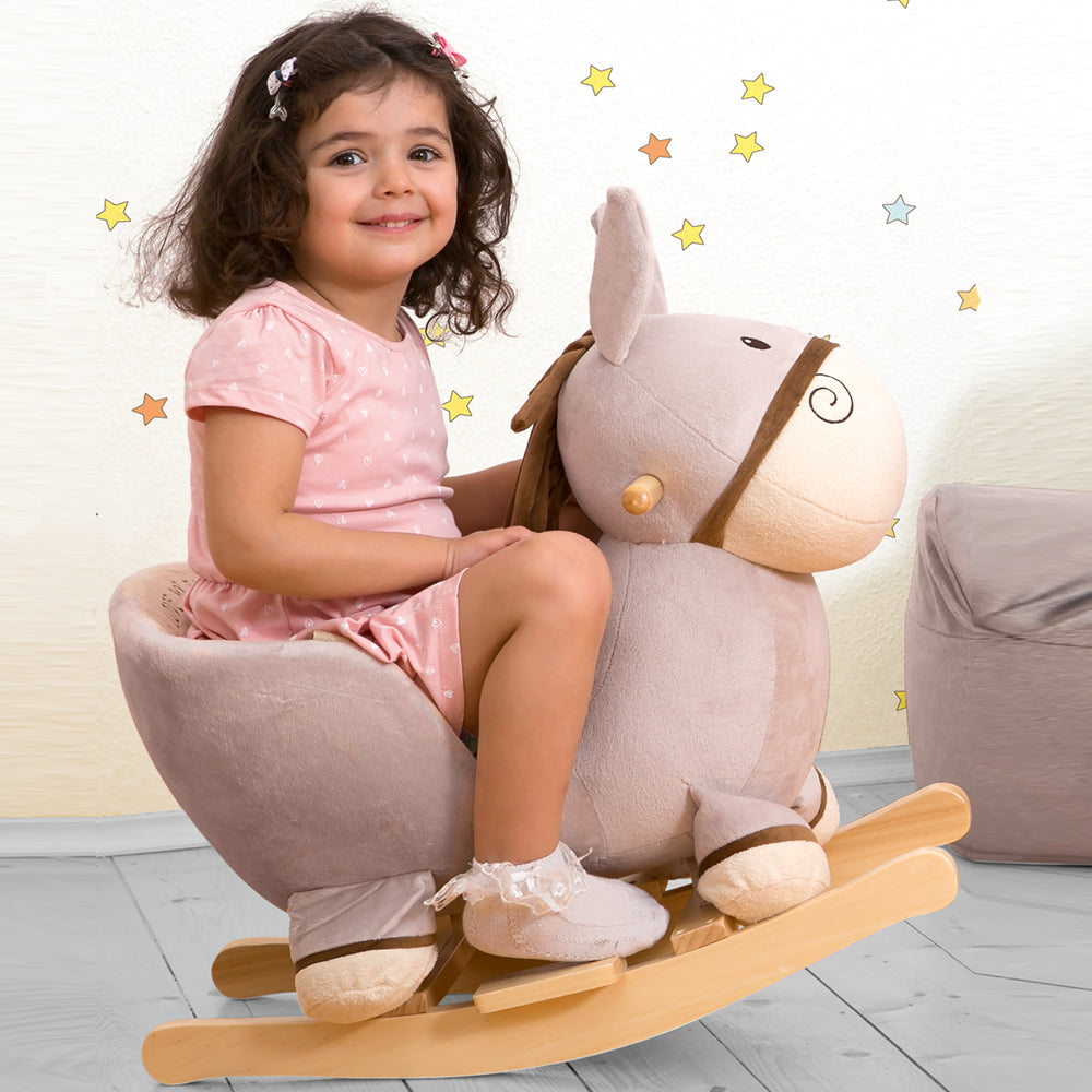 Baby on rocking horse online