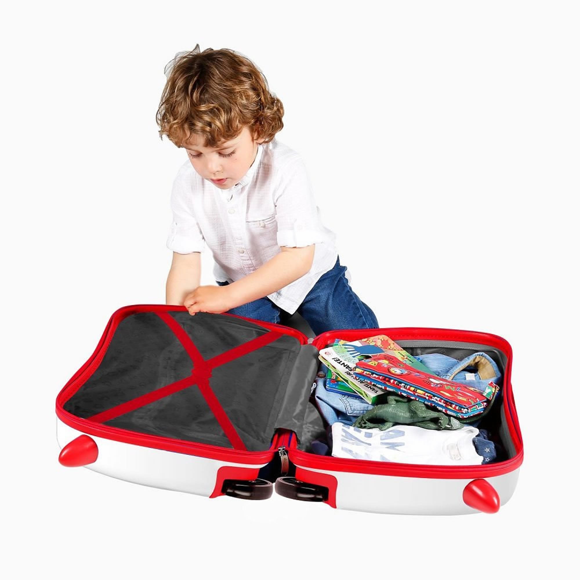 Seat suitcase children's hard shell suitcase