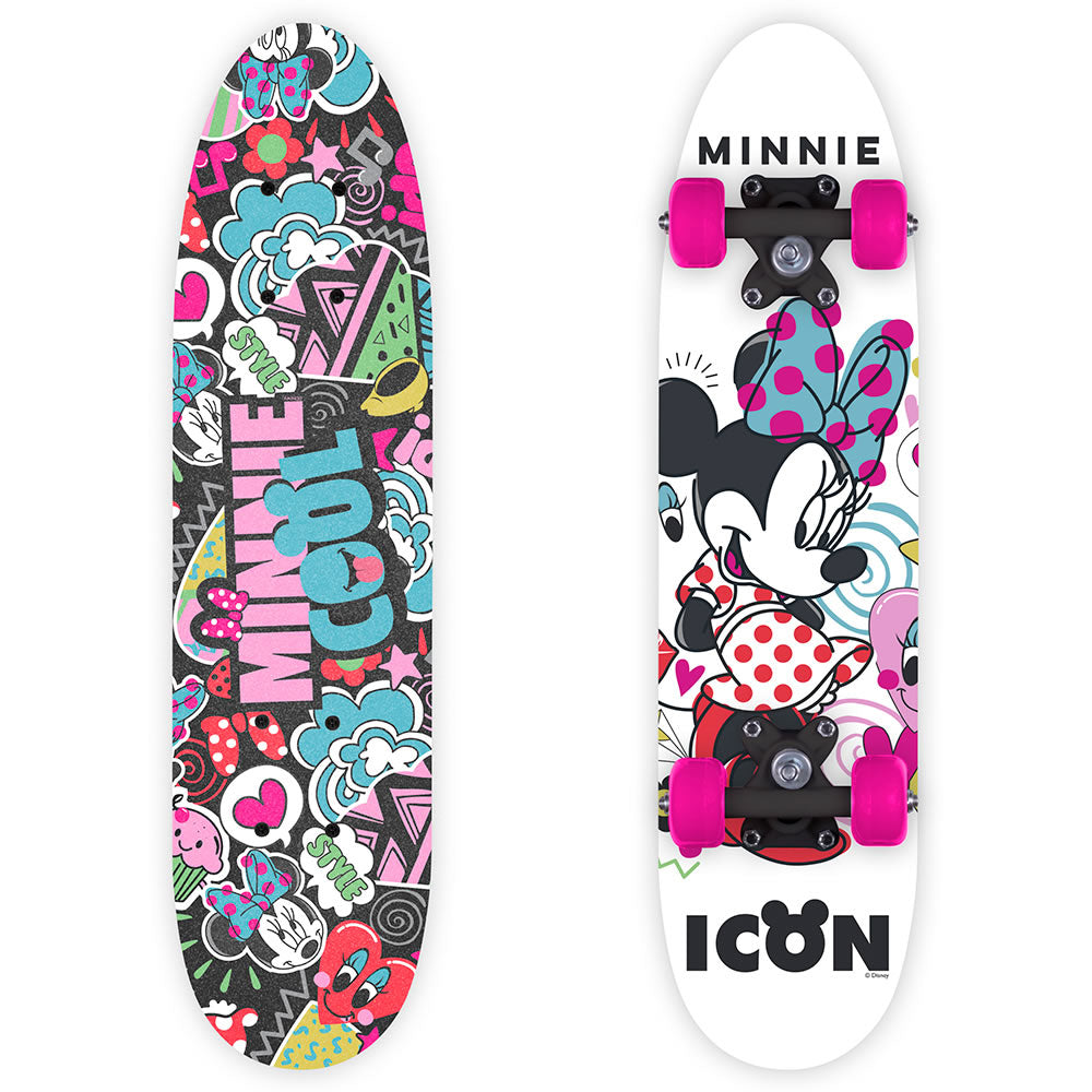 Minnie Maus Skateboard 61 cm – Kinder Holz Skateboard 24 Zoll Funboard