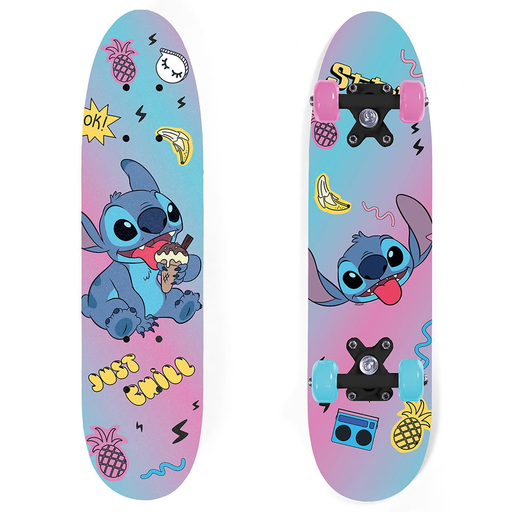 Stitch Skateboard 61 cm – Kinder Holz Skateboard 24 Zoll Funboard