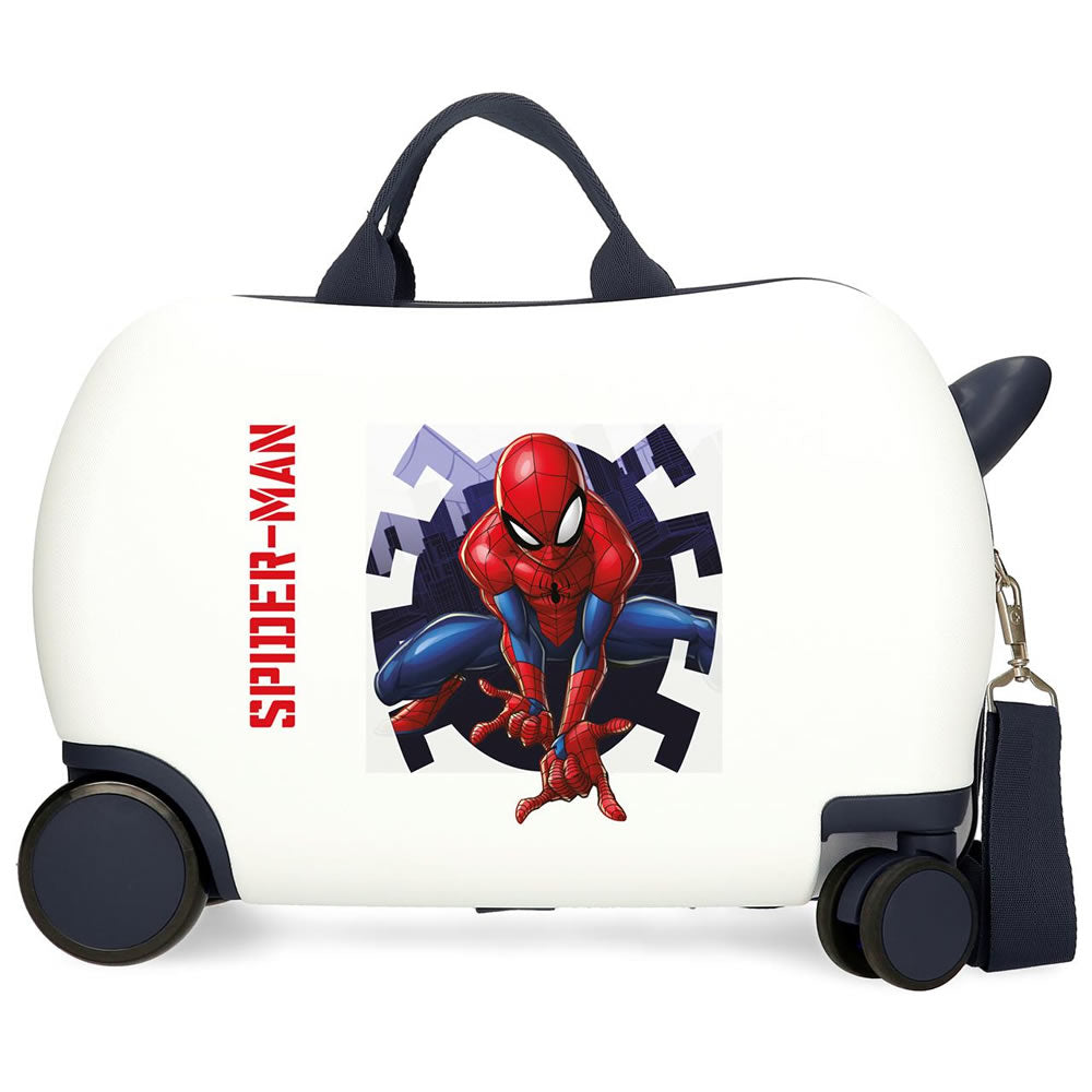 Spider-Man Sitzkoffer Kinder Hartschalen Koffer Ziehkoffer