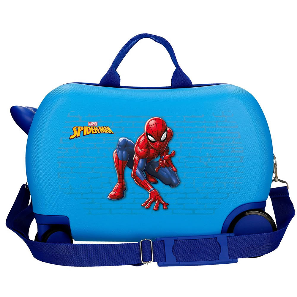 Spider-Man Sitzkoffer Kinder Hartschalen Koffer Ziehkoffer