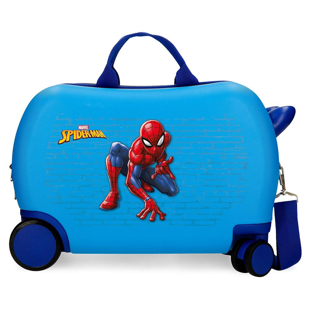 Spider-Man Sitzkoffer Kinder Hartschalen Koffer Ziehkoffer