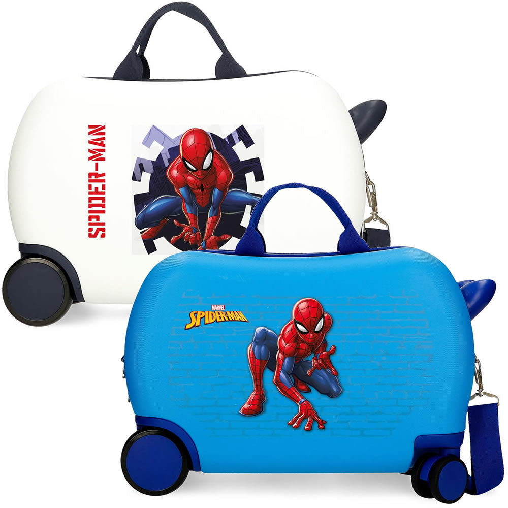 Spider-Man Sitzkoffer Kinder Hartschalen Koffer Ziehkoffer