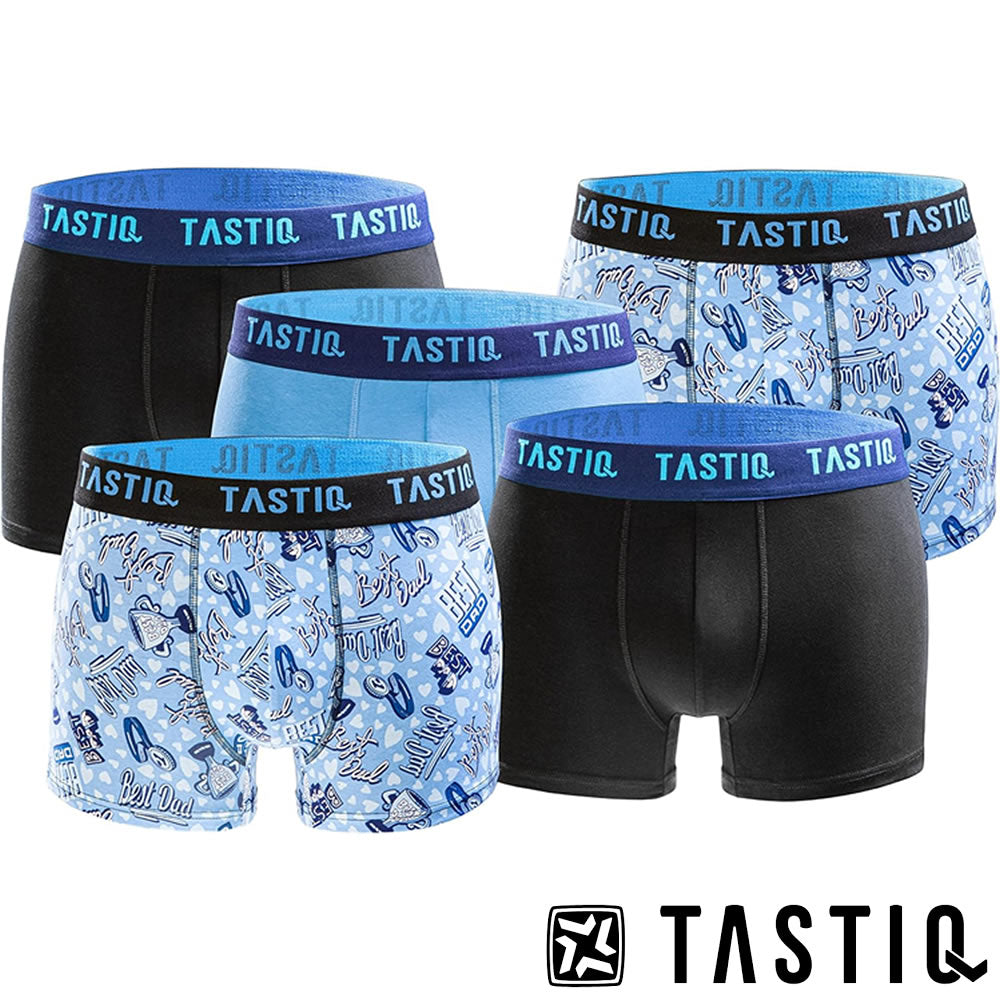TASTIQ Boxershorts Herren Unterhose 5er Pack in Geschenkbox (S-XXL)