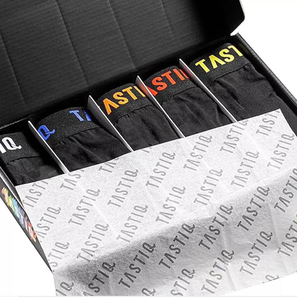 TASTIQ Boxershorts Herren Unterhose 5er Pack in Geschenkbox (S-XXL)