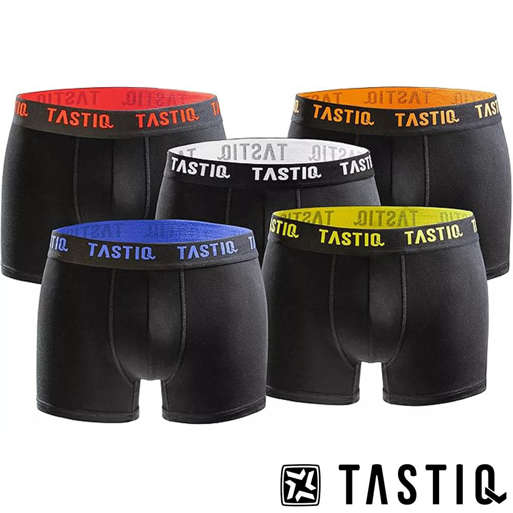 TASTIQ Boxershorts Herren Unterhose 5er Pack in Geschenkbox (S-XXL)