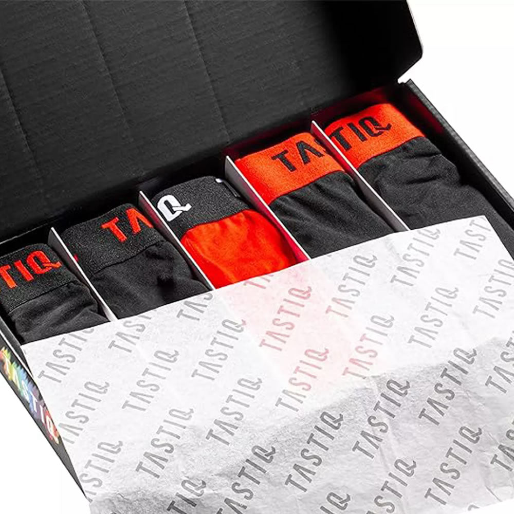 TASTIQ Boxershorts Herren Unterhose 5er Pack in Geschenkbox (S-XXL)