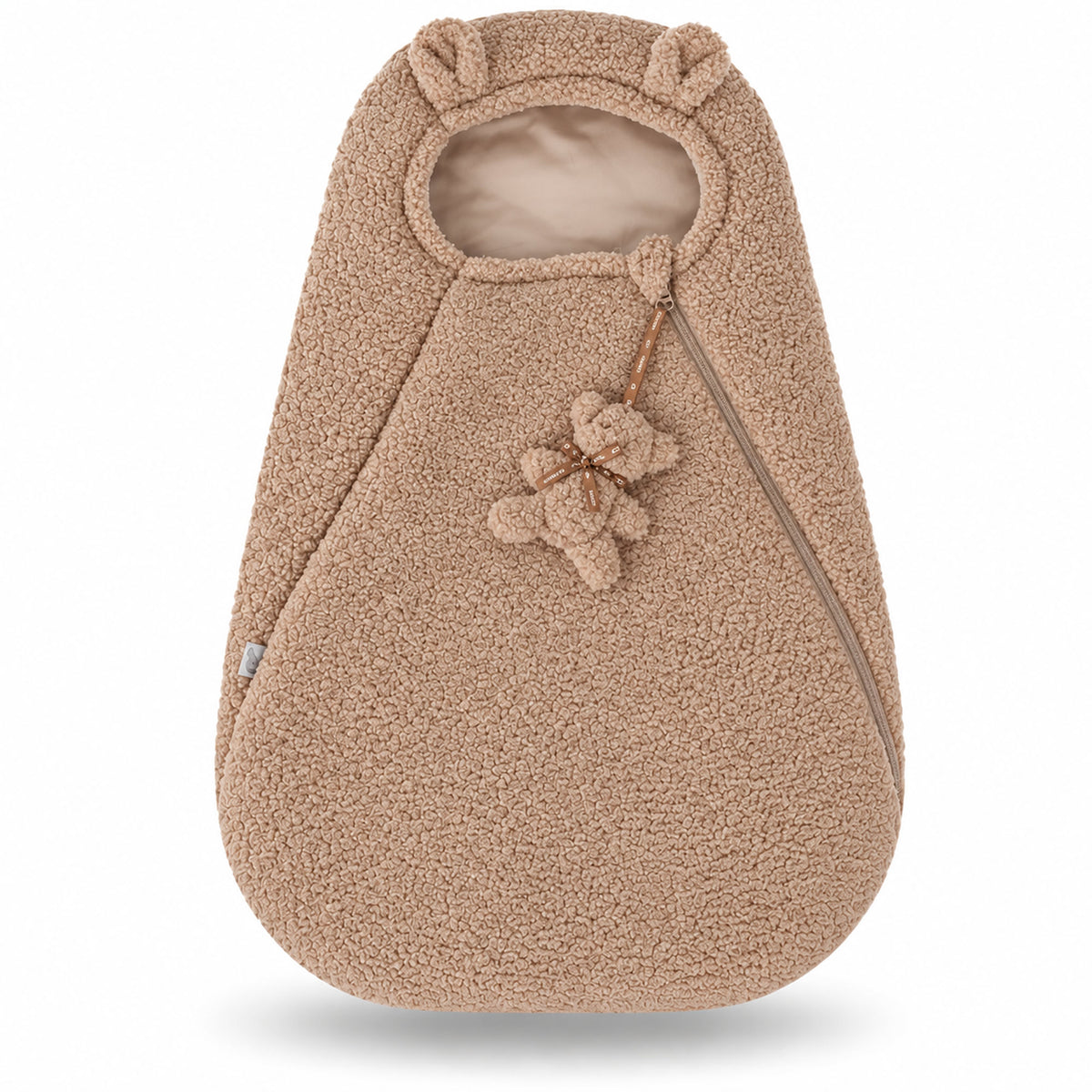 Knirpsenland Teddy Baby Fußsack Vanille – für Babyschale & Kinderwagen