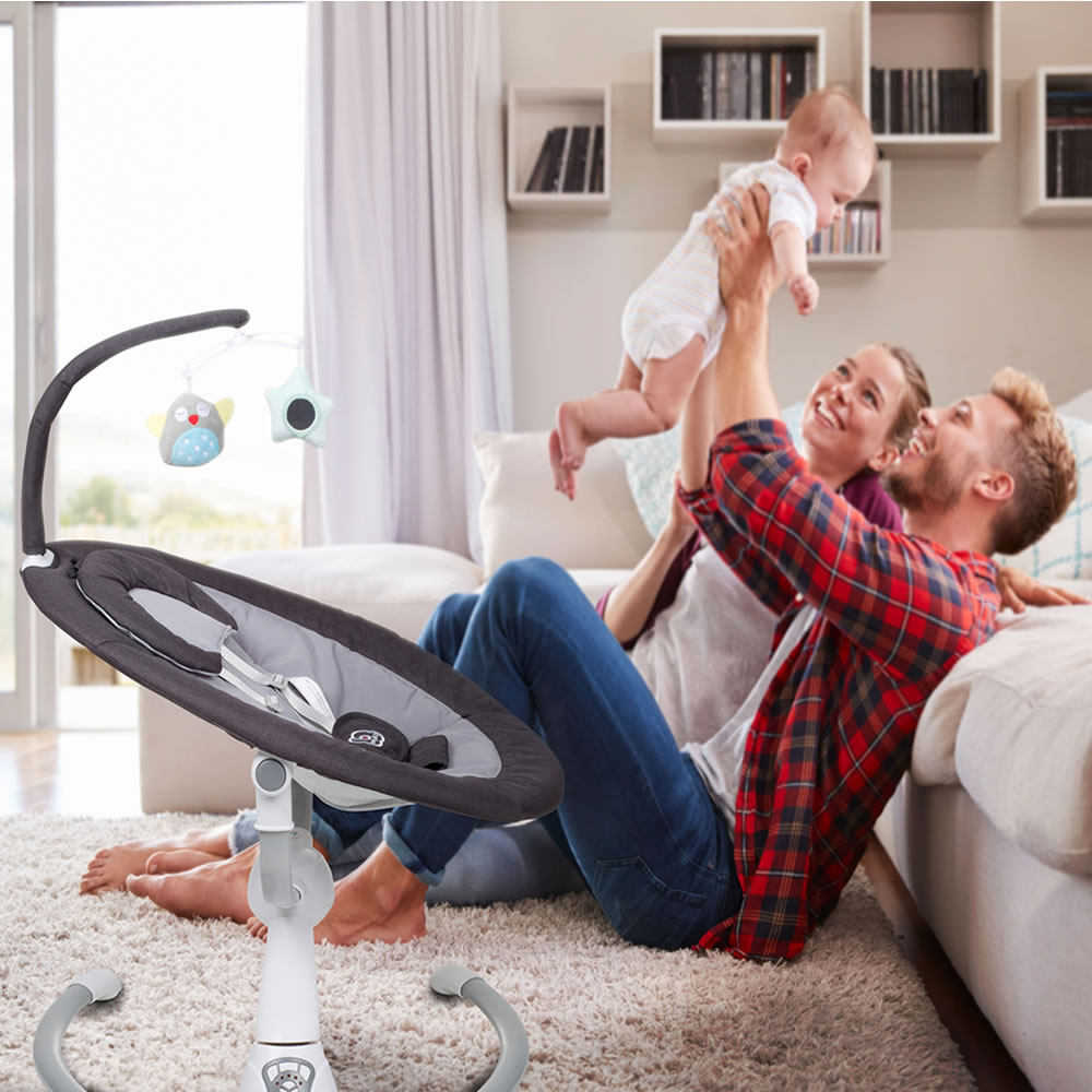 Babyartikel Knirpsenland Homey Grau Babywippe elektrische | BabyGo